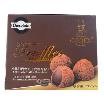 CODEX松露形巧克力哥伦比亚拿铁风味105g|零食加盟连锁