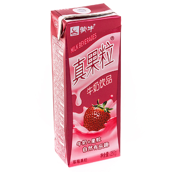 蒙牛真果粒草莓味250ml