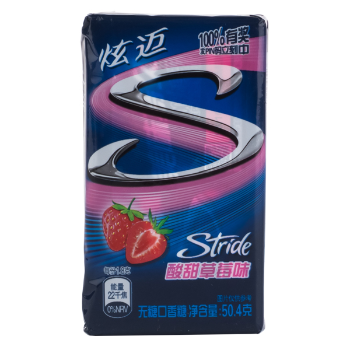 炫迈无糖口香糖酸甜草莓味28片50.4g