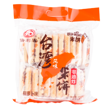 倍利客台湾风味米饼（胡萝卜味）350g